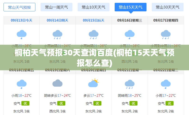 桐柏天气预报30天查询百度(桐柏15天天气预报怎么查)