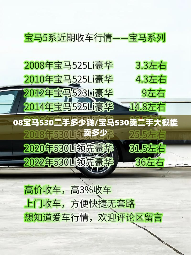 08宝马530二手多少钱/宝马530卖二手大概能卖多少
