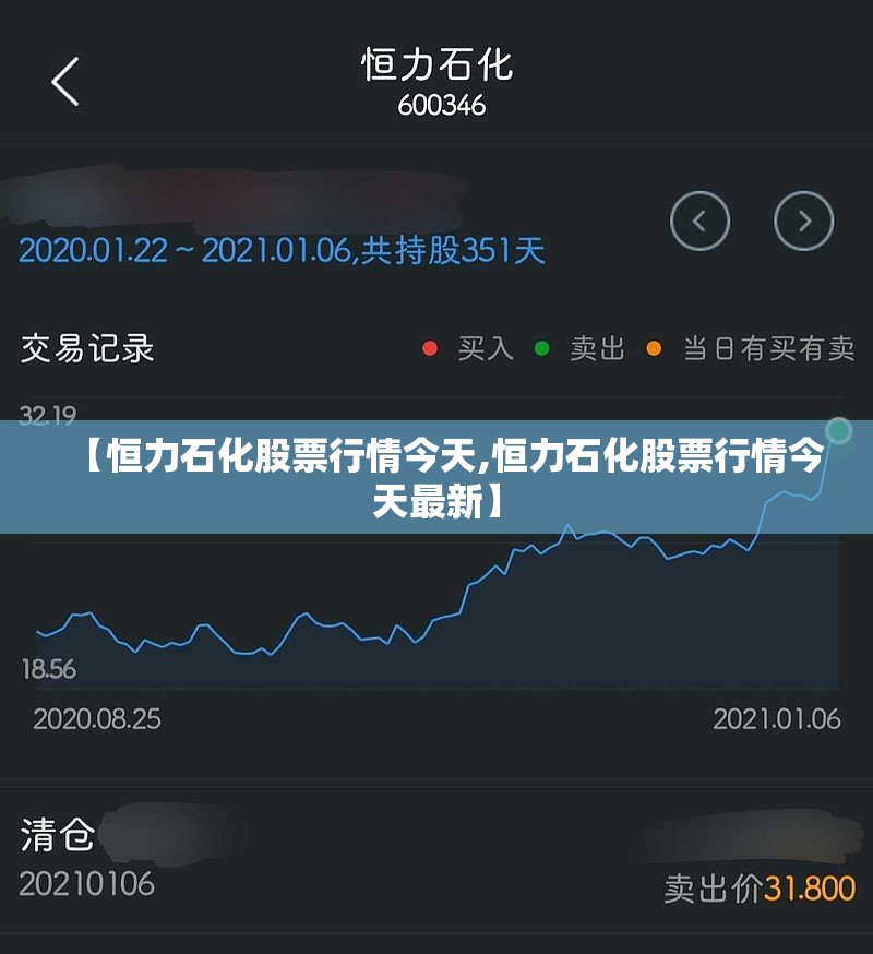 【恒力石化股票行情今天,恒力石化股票行情今天最新】