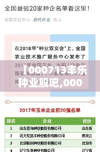 【000713丰乐种业股吧,000153丰原药业股票股吧】 【000713丰乐种业股吧,000153丰原药业股票股吧】